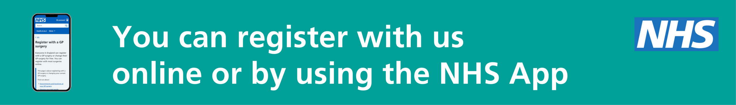 Register with the Practice online